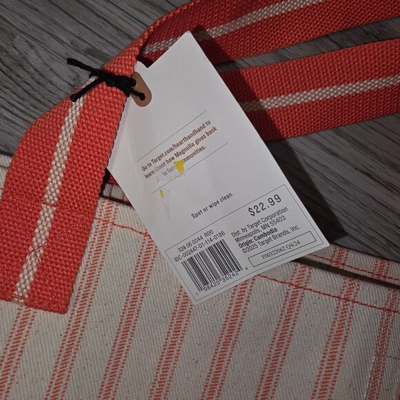 Hearth & Hand with Magnolia Engineered Stripe Market Tote - Picture 5 of 6